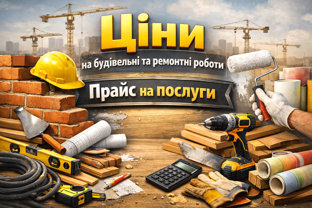 Ціни на будівельні та ремонтні роботи ТОВ "Р.Д.М."