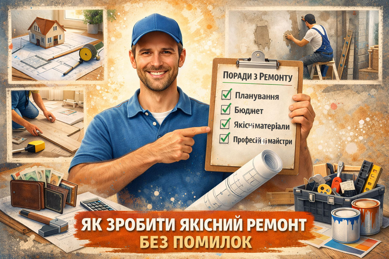 Поради з ремонту: як зробити якісний ремонт без помилок